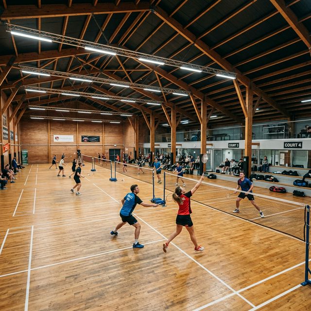 JSportsCentres badminton court facility